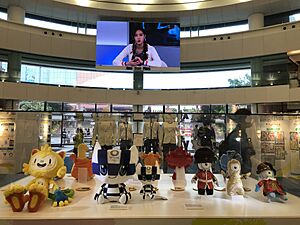 Olympic Mascots display in Hong Kong 2021