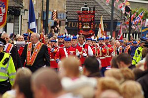 Orange Parade in Larkhall, Scotland