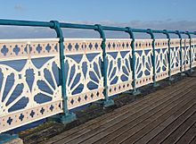 Penarth Pier - detail of railings