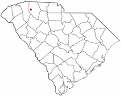 Location of Duncan, South Carolina