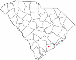 Location of Hollywood in South Carolina