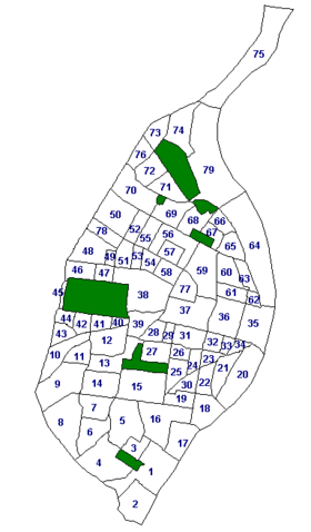 STL Neighborhood Map with numbers