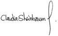 Signature of Claudia Sheinbaum