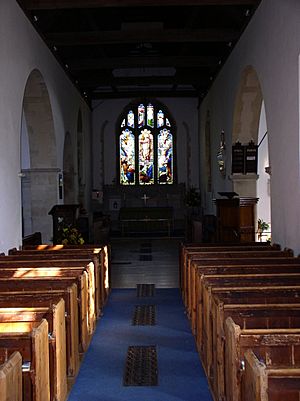 Sompting Church nave looking east