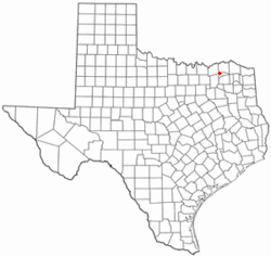 Location of Pecan Gap, Texas