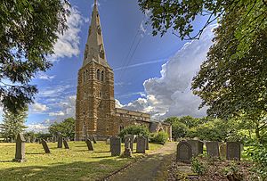 The Exterior of Saint Peter's Church, Kirby Bellars, Leicestershire.jpg