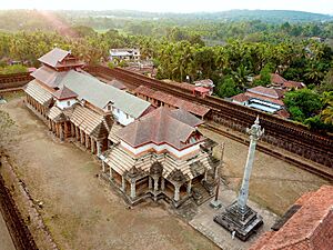 Saavira Kambada Basadi Jain temple at Moodabidri