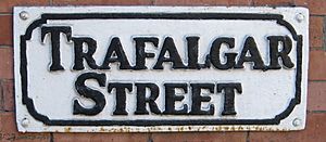 Trafalgar Street sign Leeds