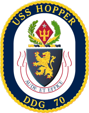 USS Hopper DDG-70 Crest