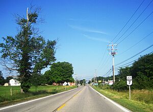 US 322 wb approaching OH SR 7, June 2024
