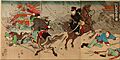 UtagawaKokunimasa - Illustration of Capture of Bakō castle on Taiwan Islands - Google Art Project