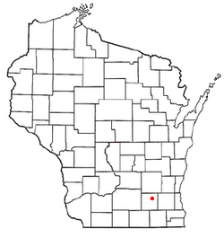 Location of Farmington, Wisconsin