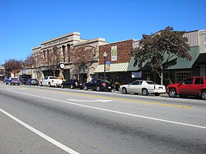 Downtown Waynesboro, within the historic district