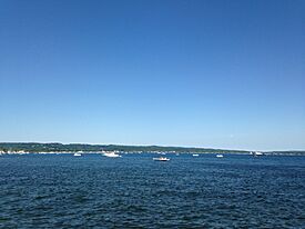 Greilickville on the shore of Grand Traverse Bay, from Traverse City
