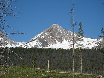 A photo of Williams Peak from the northwest