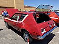 1970 AMC Gremlin all original finished in red with white stripe 232 auto AC at 2021 AMO meet 03of15