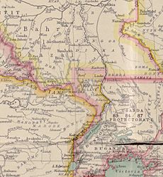 Africa 1909, Edward Hertslet (Lado enclave, detail)