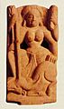 Ajanta terracotta plaque of Mahishasuramardini