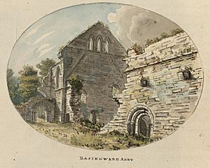 Basinwerk Abbey miniature by Moses Griffiths