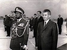 Bokassa with Ceausescu