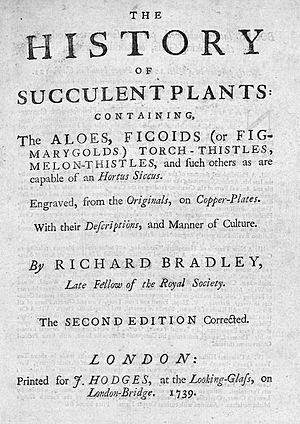 Bradley, Richard – History of succulent plants, 1739 – BEIC 6925295