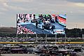 Charlotte Motor Speedway video screen
