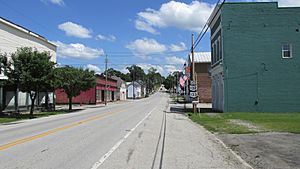 Looking east on Main Street (Ohio State Route 350) in Clarksville