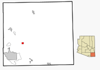 Location in Cochise  County and the state of Arizona