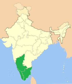 Coffee growing areas of India