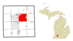 Location within Kalamazoo County and an administered portion of the CDP of Comstock Northwest