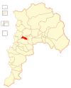 Location of the La Cruz commune in the Valparaíso Region