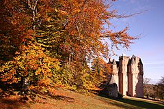 Craigievar Castle in Autumn