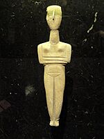 Cycladic idol, Cyclades, mid 3rd millennium BCE - Nelson-Atkins Museum of Art - DSC08164