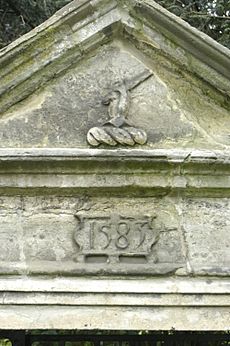 Detail of Tudor gateway from Badsell