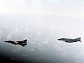 F-4J of VF-74 with Libyan MiG-23 over Gulf of Sidra 1981