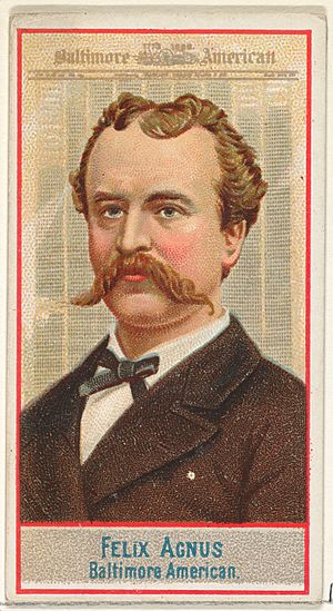 Felix Agnus, Baltimore American, from the American Editors series (N1) for Allen & Ginter Cigarettes Brands MET DP827823