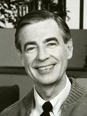 Fred Rogers and Tatiana Vedeneyeva on Set of Mister Rogers' Neighborhood (cropped 2)