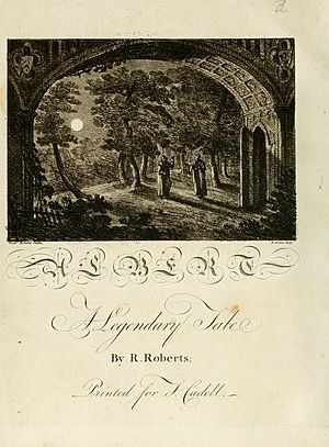 Frontispiece for Roberts' three legendary tales