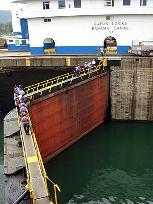 Gatun lock gate