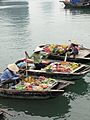 Ha Long bay, vendors on water
