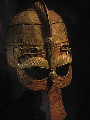 Helmet from a 7th century boat grave, Vendel era