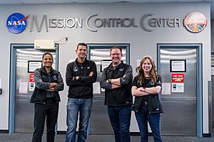 Inspiration4 crew visits NASA's JSC