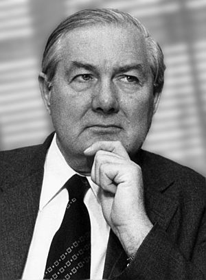 1975 black-and-white photograph of a 63-year-old Callaghan