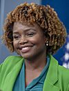 Karine Jean-Pierre at the White House on 4 December 2023 (cropped).jpg