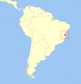 Leontopithecus chrysomelas distribution