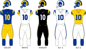 Los Angeles Rams uniforms