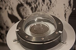 Lunar Regolith 70050 from Apollo 17 in National Museum of Natural History