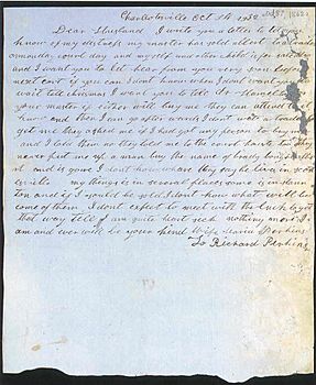 Maria Perkins letter