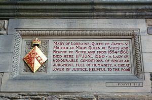 Mary of Guise tablet, Edinburgh Castle