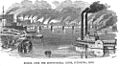 Monongahela River Scene Pittsburgh PA 1857